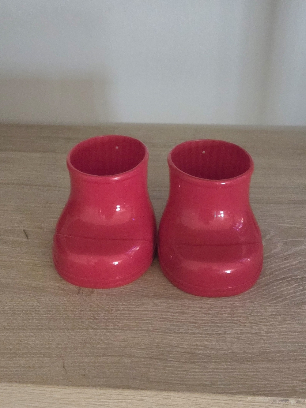 Build A Bear Workshop Rubber Boots Red Rain Booties Paw Shoes NO TAGS.